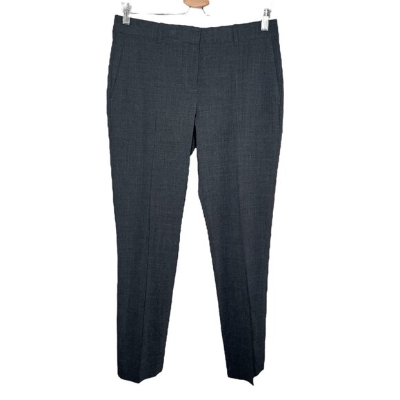 Theory Womens Testra Sevona Tailored Gray Dress Pants Size 6 - Picture 1 of 11